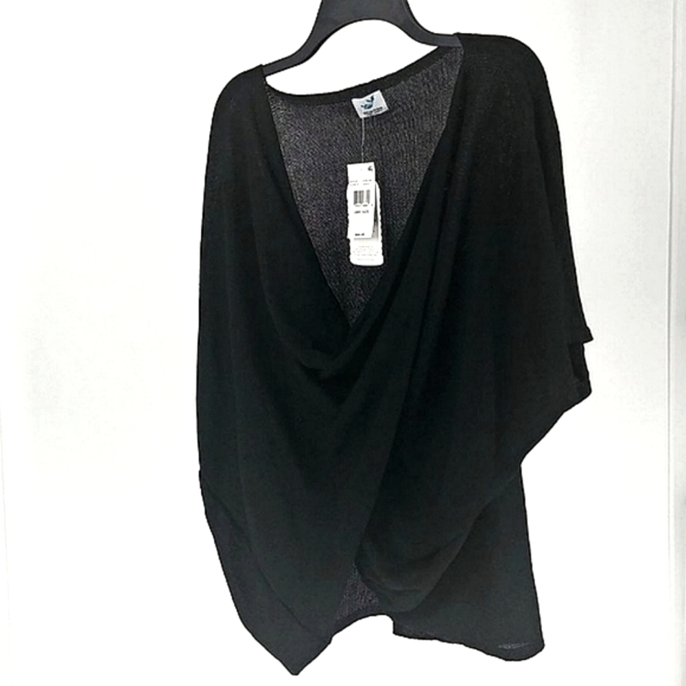 Save The Ocean Poncho Black